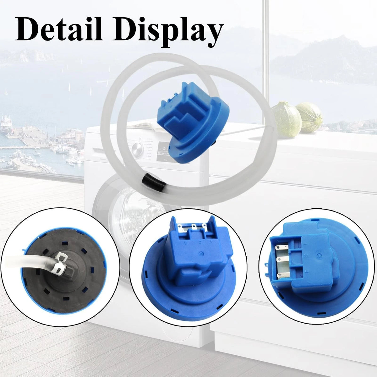 Washer Water Level Switch Fits for Samsung WA48, WA50, WA52, WA56 and...