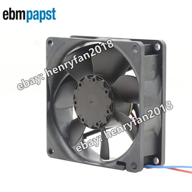 Ebmpapst 8412NMLE DC Axial Fan 12V 0.62W 52mA 80*80*25mm 26.5CFM Cooling Fan