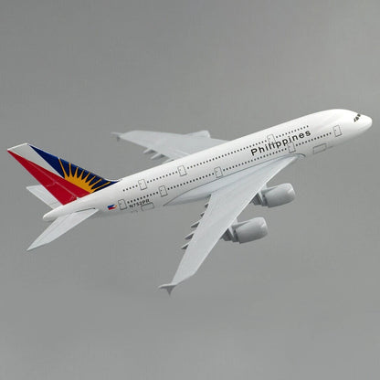 16cm 1:400 Alloy A380 Philippine Airlines Aircraft Plane Model W/ Display Stand