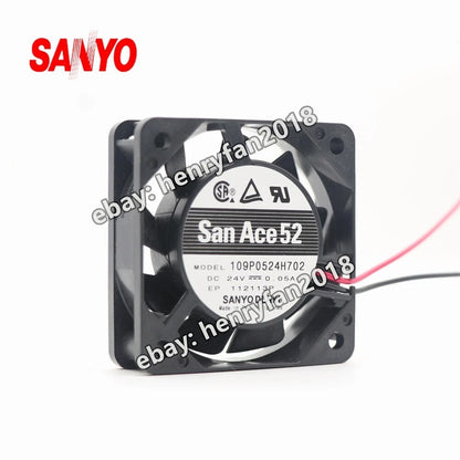 SANYO Denki 109P0524H702 SanAce DC Fan 24V 0.05A 50*50*15MM 2-wires Axial Fan