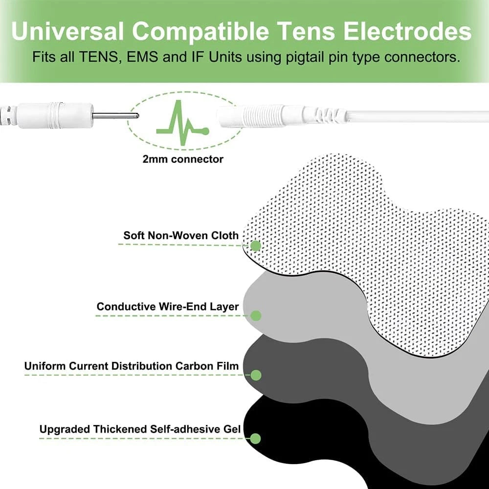 Tens Unit Electrode Pads for Shoulder Waist & Knee 4 * 6" Large Butterfly...