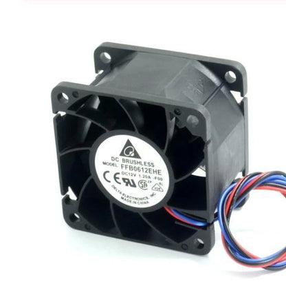 For Delta FFB0612EHE DC 12V 1.2A 60*38mm 3-line Ball Bearing Server cooling fan
