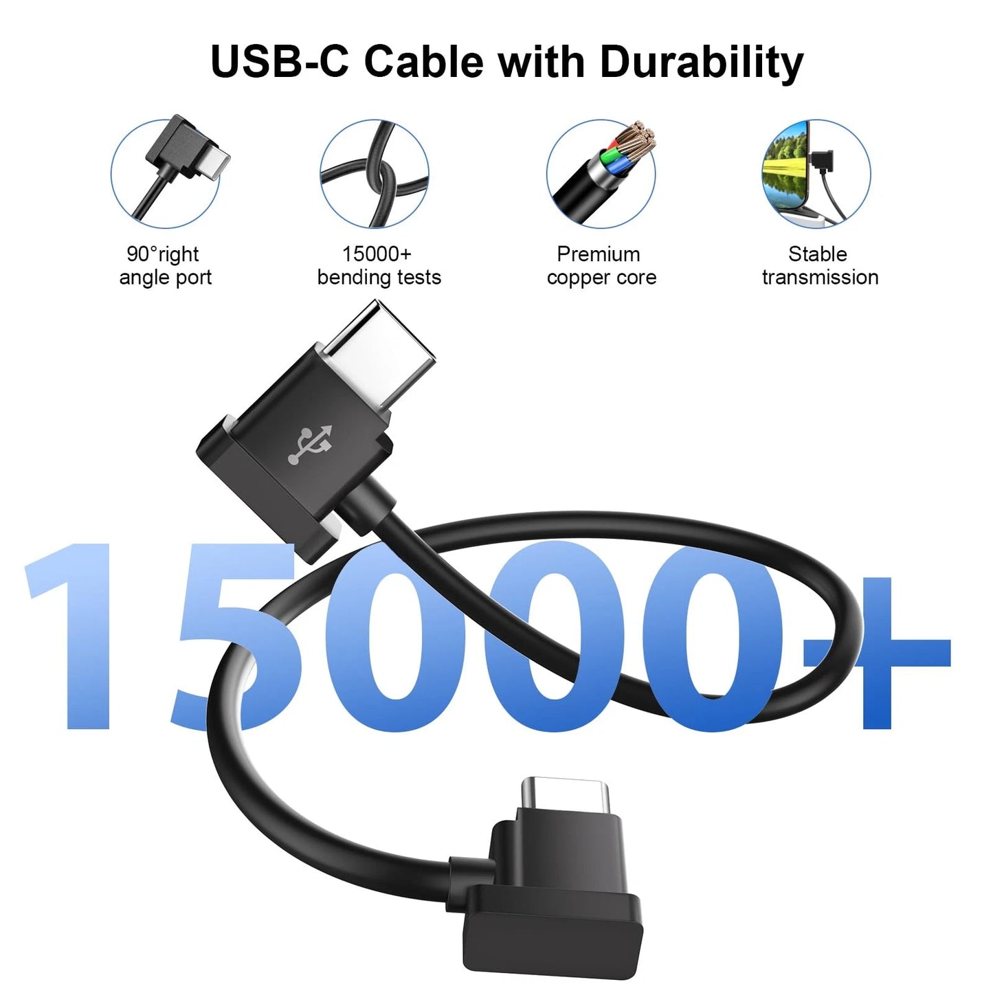 1FT USB C to USB-C Remote Controller Cable for DJI Mavic 3 Mini 2 C C