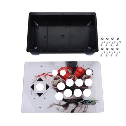 White Arcade Joystick Acrylic Panel+Case Game PC Rocker Joystick for Arcade fsa