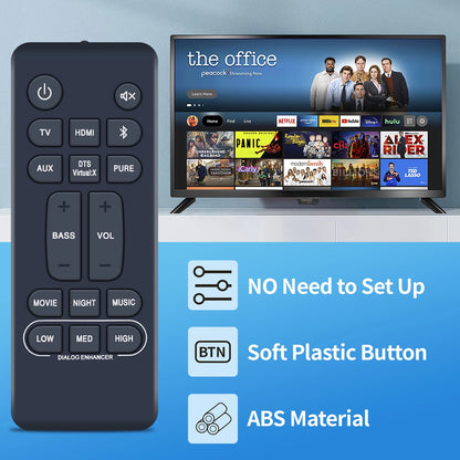 RC-1236 Remote Control For Denon Sound Bar System DHT-S216 DHT-S216H