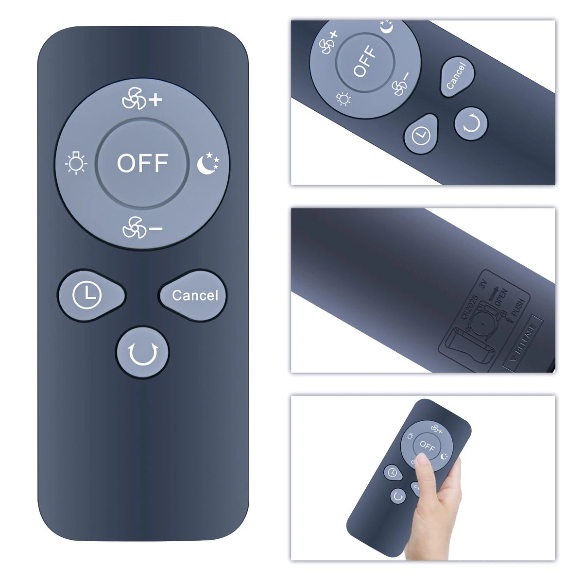 Remote Control For AddAcc / KITWLEMEN Rechargeable Camping Fan