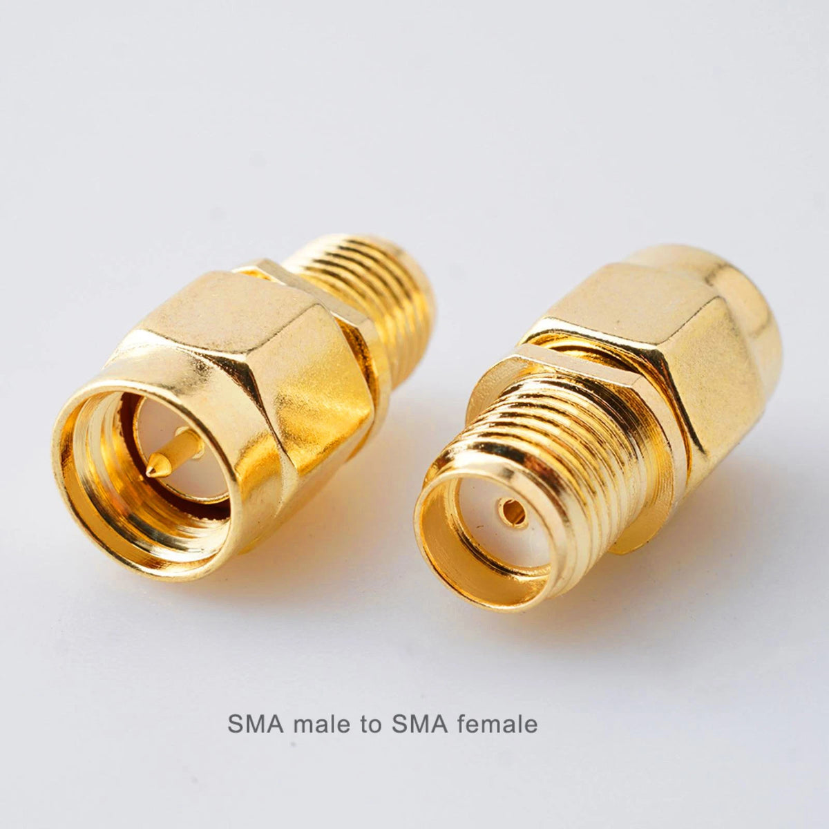 2pcs SMA Female Jack to SMA Male Plug Coax Cable Connector Replacement
