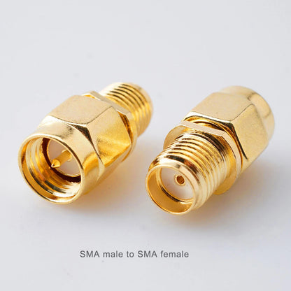2pcs SMA Female Jack to SMA Male Plug Coax Cable Connector Replacement