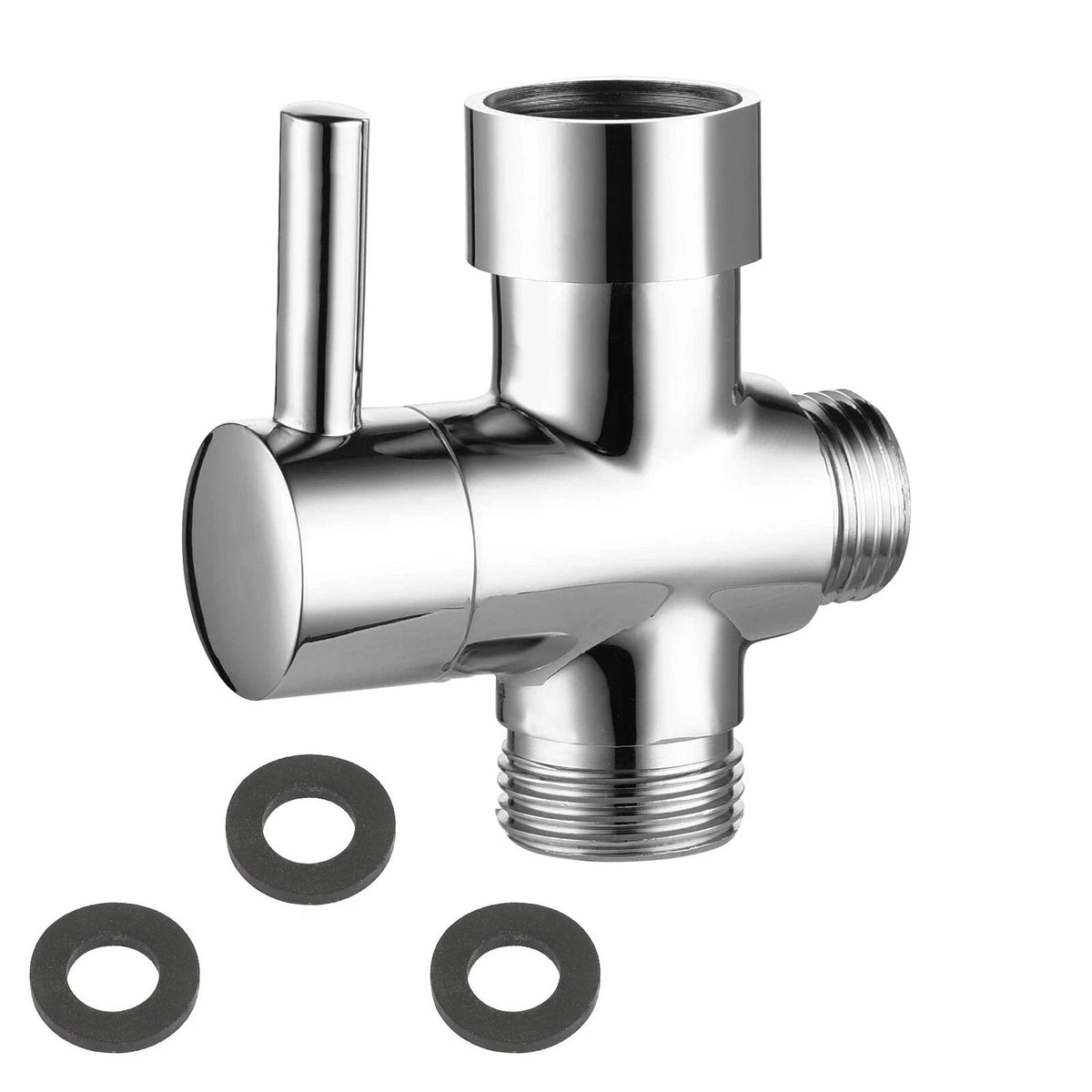 Solid Metal Water Divider 1/2in Connection for Handheld Fixed Head Switching