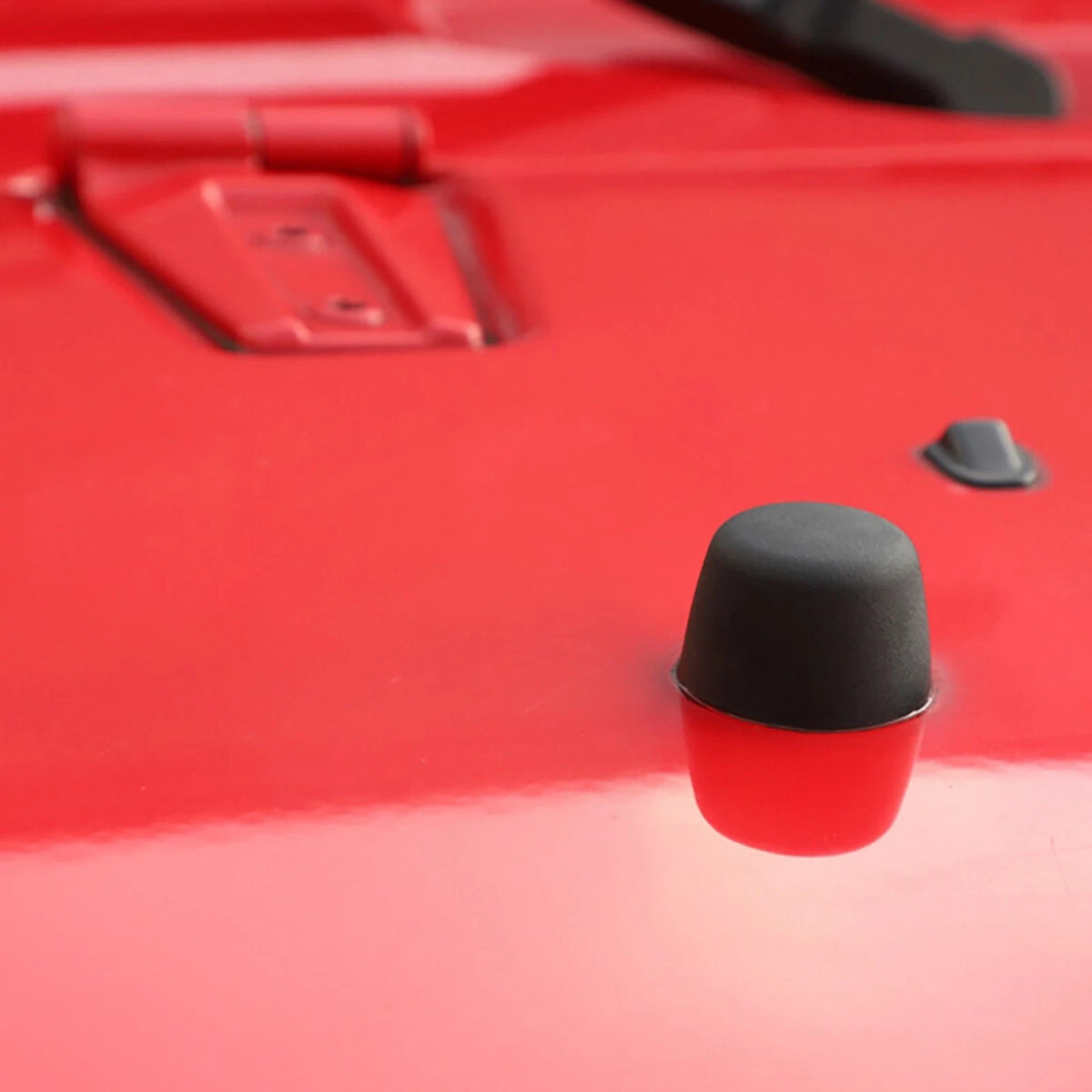 1 PC Black Rubber Bumper Cushion Hood Stopper For Jeep Wrangler JK 2007-2018
