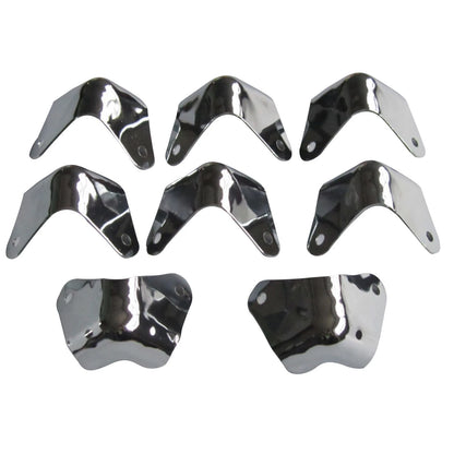 8Pack Metal 2 Leg Guitar AMP Amplifier Cabinet Corners Protectors For Fender A