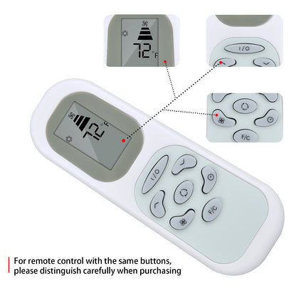 Remote Control For Honeywell Portable Air Conditioner AMH-10000E AMH-12000E