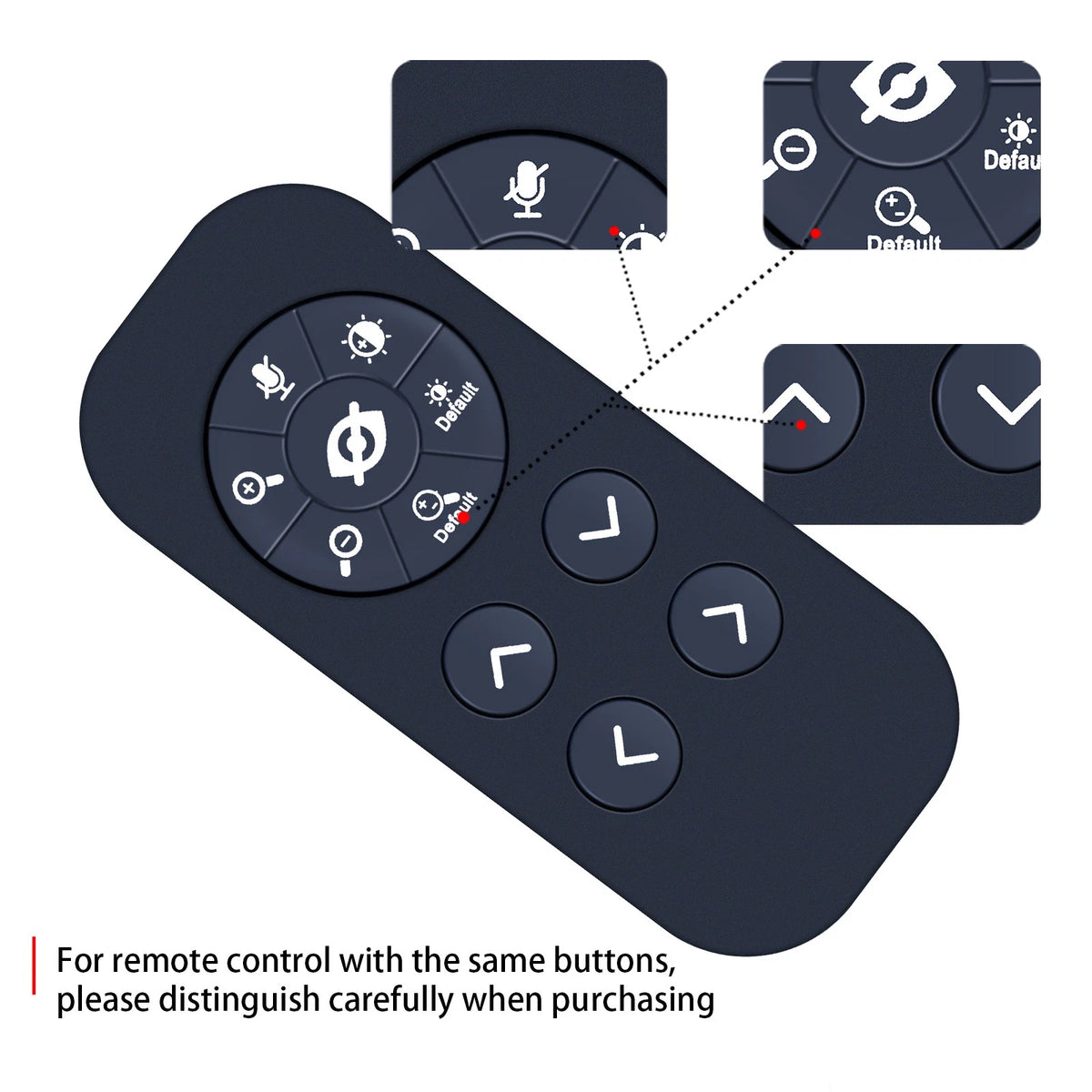 Remote Control For Vitade,Angetube Zoomable Webcam 862Pro