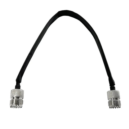 Metal+Plastic Door Pass Through Flat RF Coaxial Cable  UHF Female 12Inch 50 Ohms