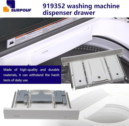W10919352 Washing Machine Dispenser Drawer Replacement Compatible with as pic