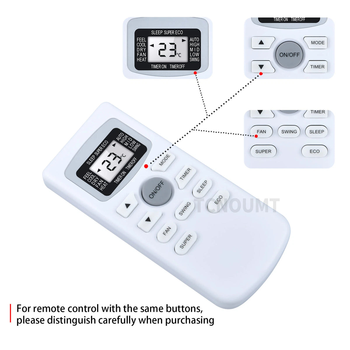 Remote Control For Black Decker GYKQ-34E BPACT14HWT BPACT14WT Air Conditioner