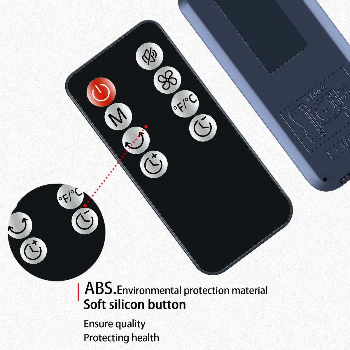 Remote Control For JRD 13'' Tower Fan FTS005R