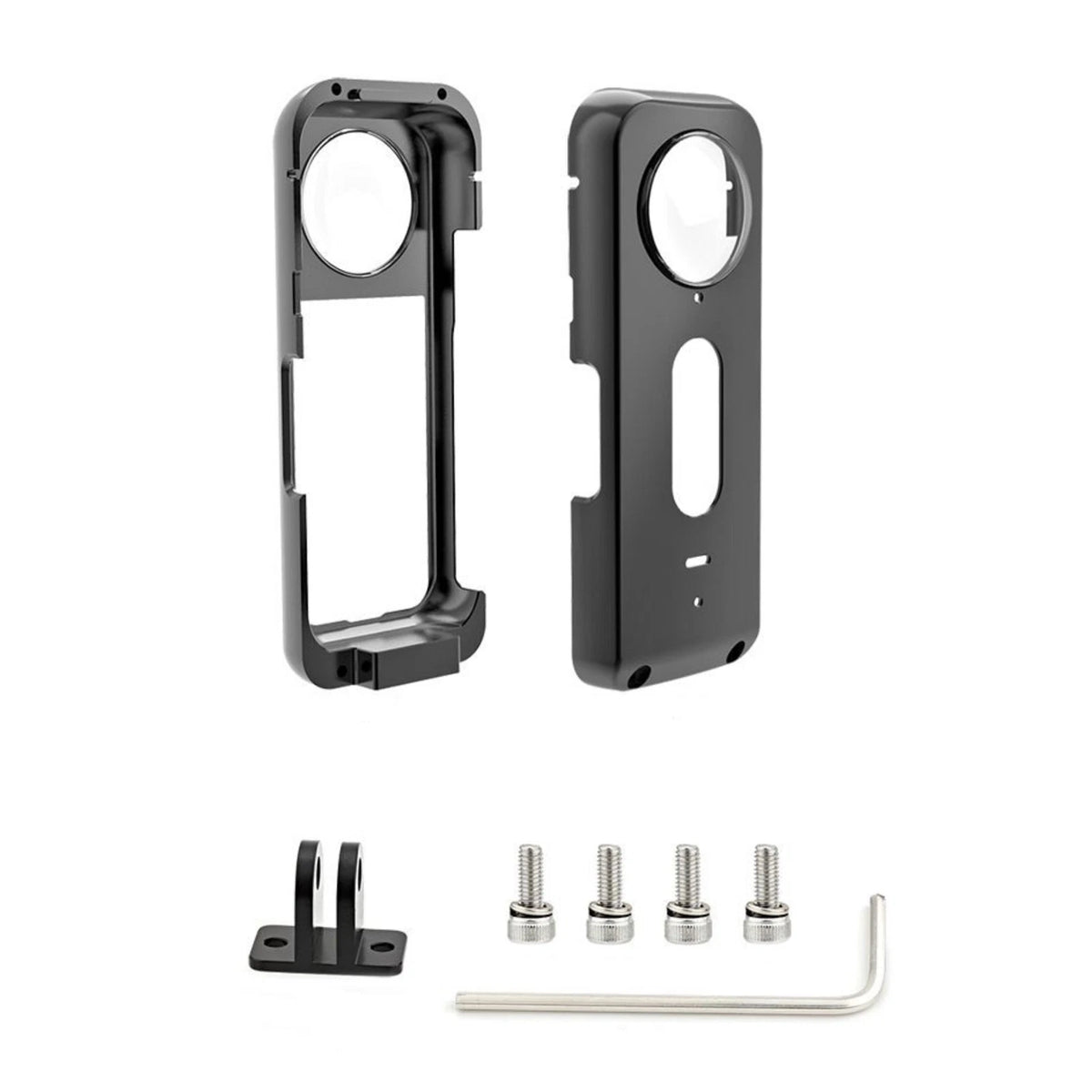 Aluminum Alloy Protective Metal Cage Case With Lens For Insta360 X3 Camera