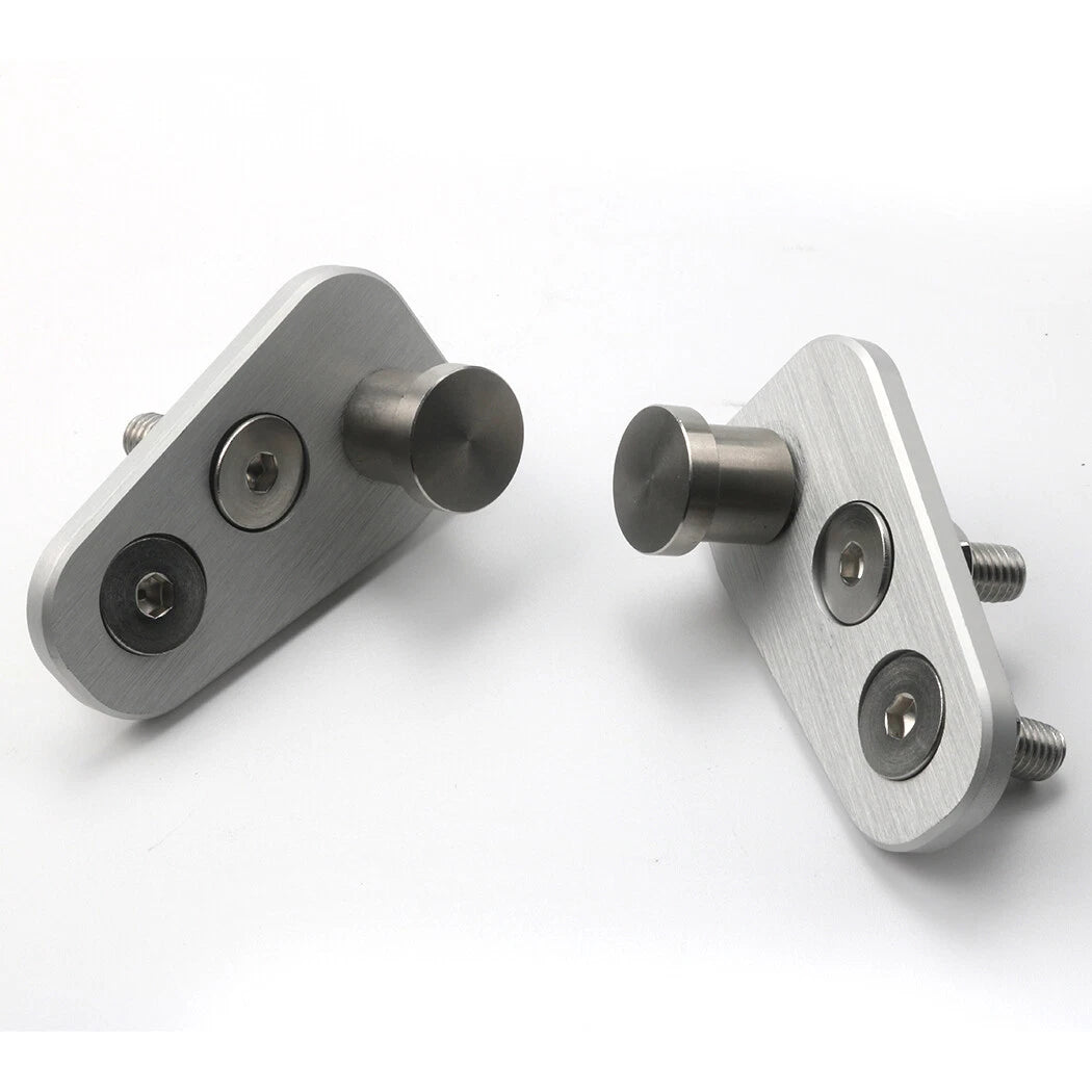 Pair Aluminium Door Striker Door Pin Adapter for Jeep CJ7 76-80 Late Model Door