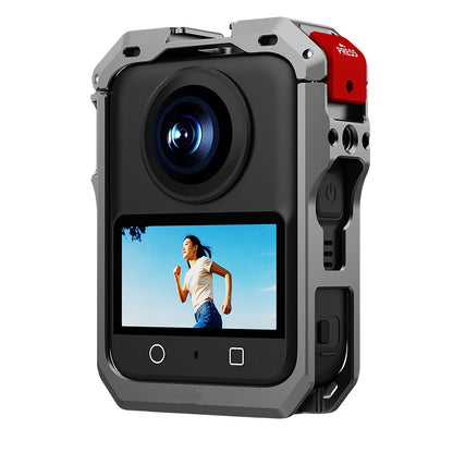 High Quality For DJI Osmo 360 Camera Metal Rabbit Cage Frame Case+Lens Cover