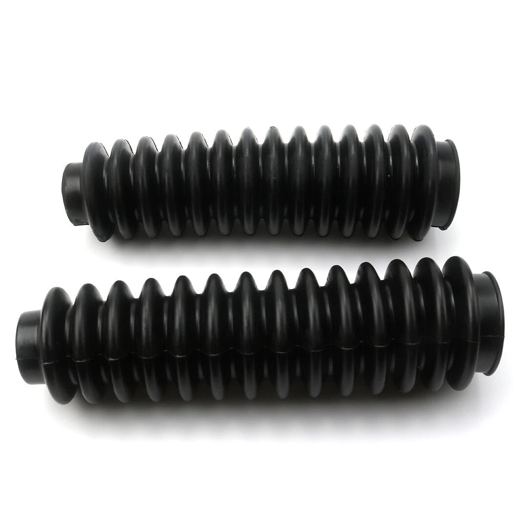 2PCS BLACK FORK BOOTS FOR HONDA ATC 250SX 1985-1987