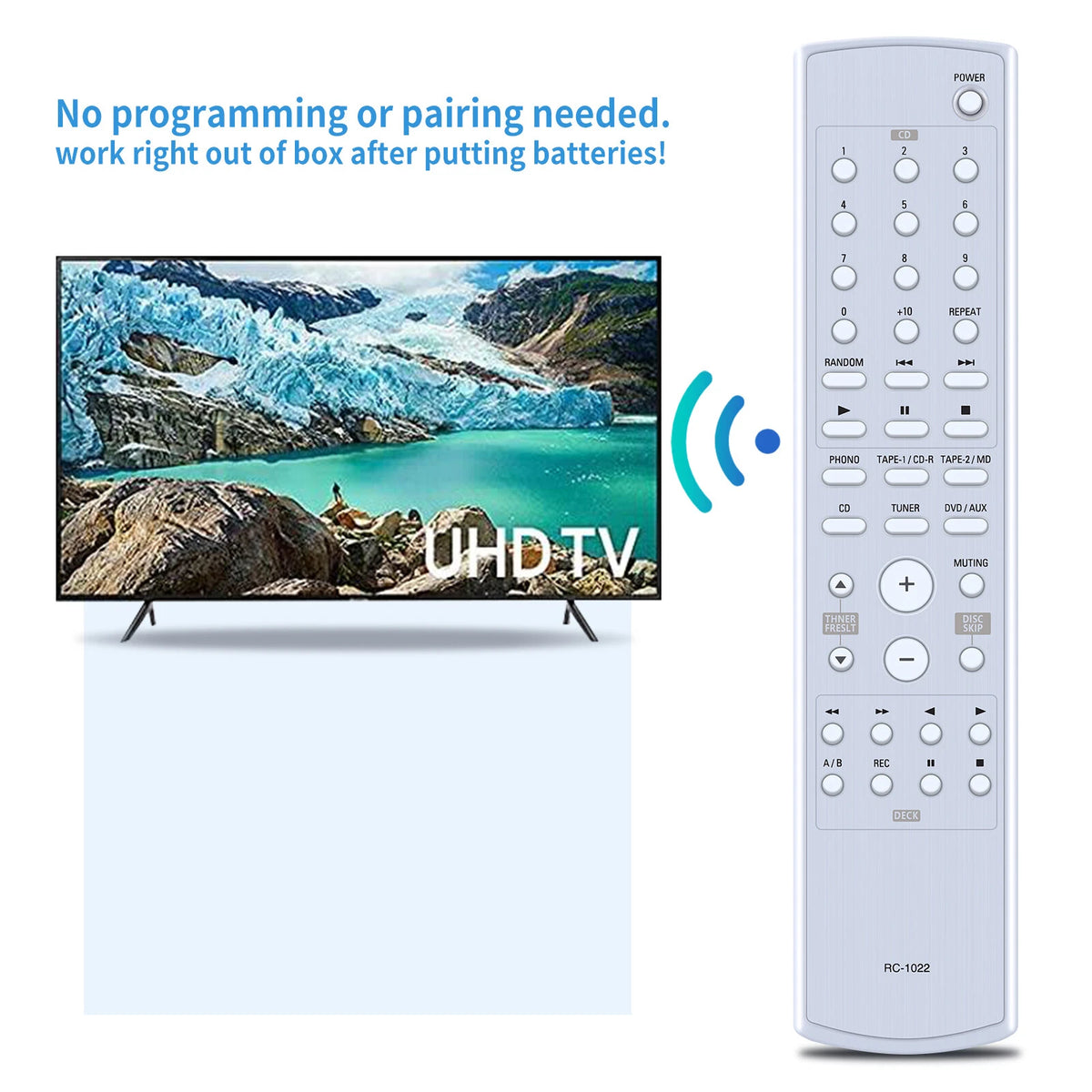 RC-1022 Remote Control For Denon AV Receiver PM-700 PMA-1500AE PMA-500