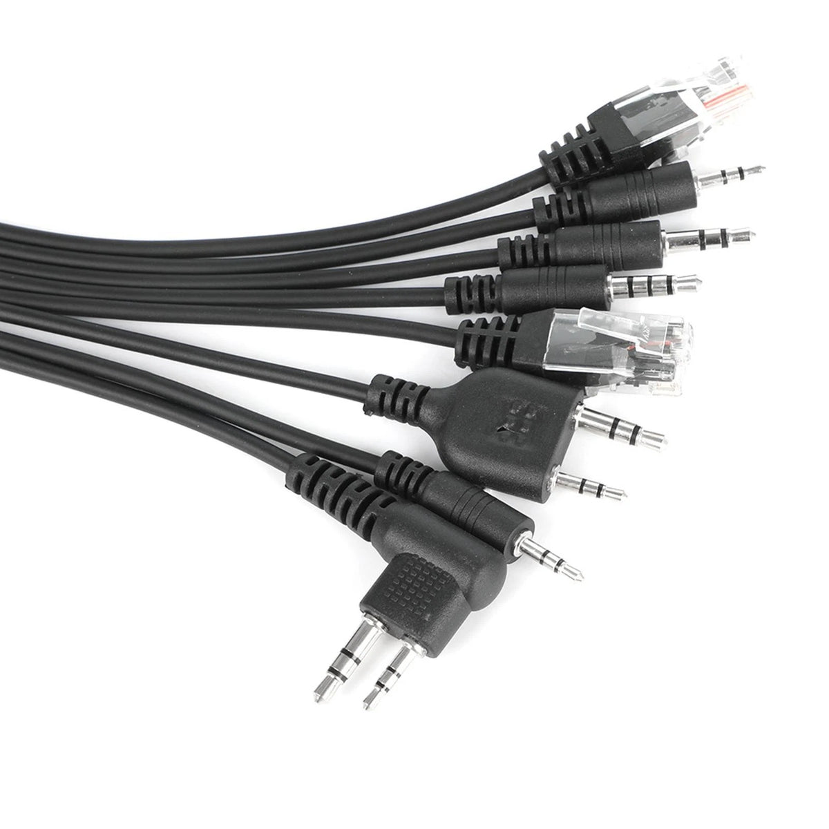 8 in 1 USB Programming Cable+Software CD For Motorola Baofeng Kenwood HYT Radio