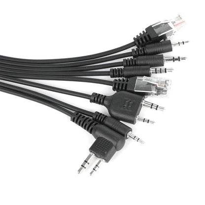 8 in 1 USB Programming Cable+Software CD For Motorola Baofeng Kenwood HYT Radio
