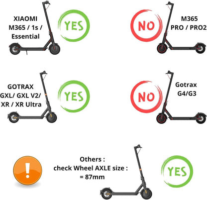 ELKATECH | Gotrax Wheel replacement and Xiaomi M365 electric 8.5 inch, grey