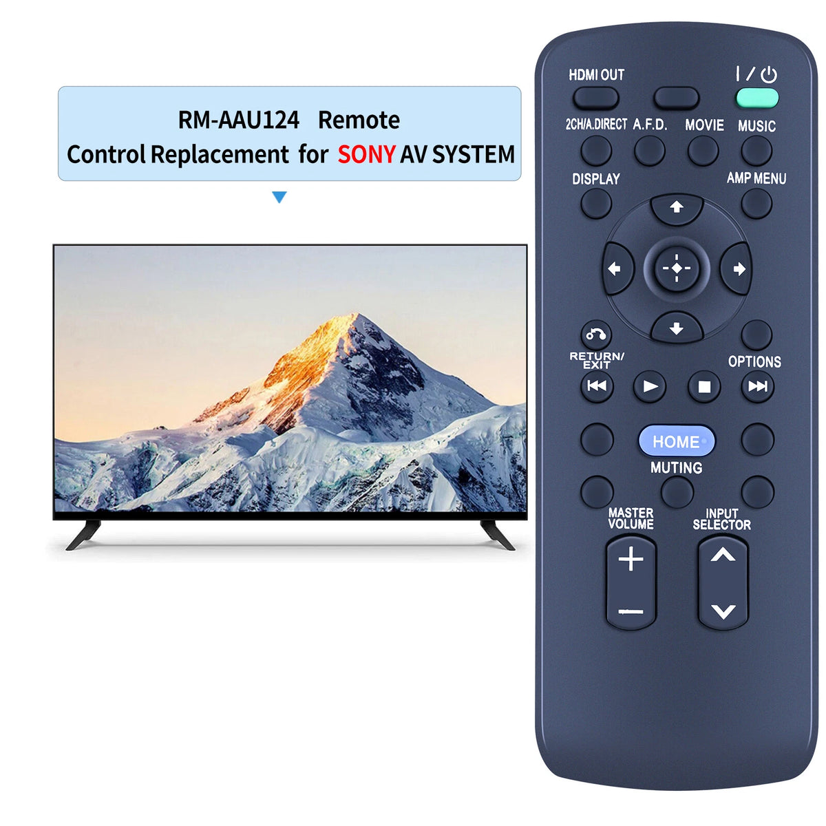 RM-AAU124 Remote Control For Sony AV System TA-DA5800ES TA-DA5700ES