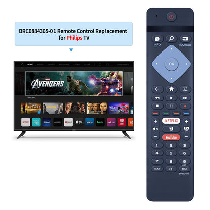 Remote Control For Philips TV BRC0884305/01 BRC0884303/01 398GR10BEPHN0032BC
