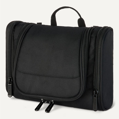 Amazon Essentials Spacious Toiletry Bag, 10 x 8.25 x 3.5 inches, Black