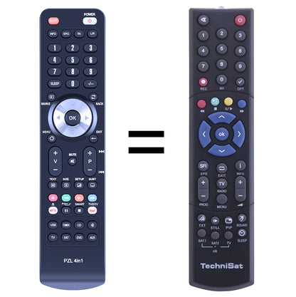 Replacement Remote Control For Technisat 103TS103 Digital Mf 4-S S2 E