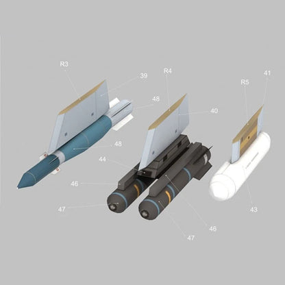 1/32 MQ-9 Reaper UAV Plane Paper Model Military Aircraft Unassembled Gift/Decor
