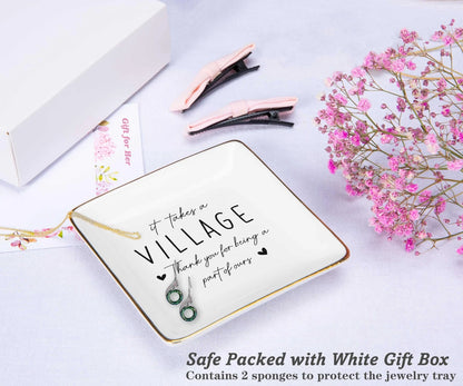 Coworkers Employee Bosses Teacher Appreciation 4"L x4"W x 0.8"H, White