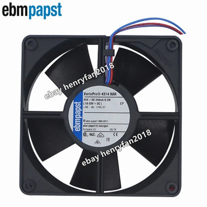 Ebmpapst 4314HAR Axial Fan DC 24V 340mA 8.2W 120*120*32MM  Cabinet Cooling Fan