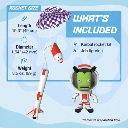 Estes 009726 Kerbal W/Jebediah Kerbonaut 6.5 x 13 x 4 inches, Multi