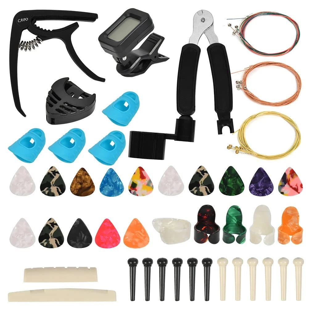 Guitar Accessories Kit Tool Changing Include Acoustic Gold