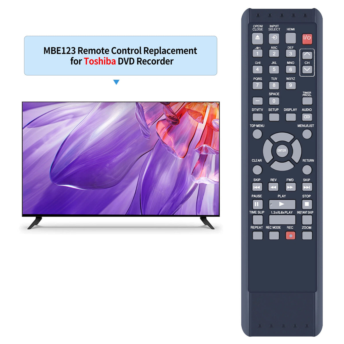 SE-R0264 Remote Control For Toshiba DVD Recorder DR570KU D-R560KU D-R550