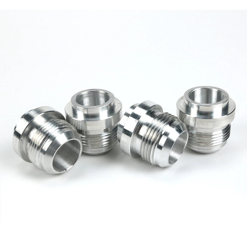An16, 16 An Male Billet 6061t6 Aluminum Weld On Fitting Bung Qty:4