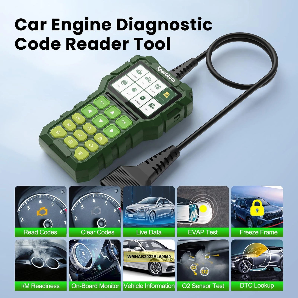 XpertAuto C303 OBD2 Scanner Live Data Professional Mechanic Universal OBDII...