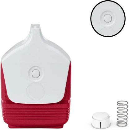 Button and Spring for Igloo Playmate Cooler,Fit Parts,Button 1