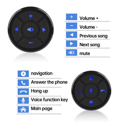 Universal Wireless Remote Control Button Car Steering Wheel Controller Part