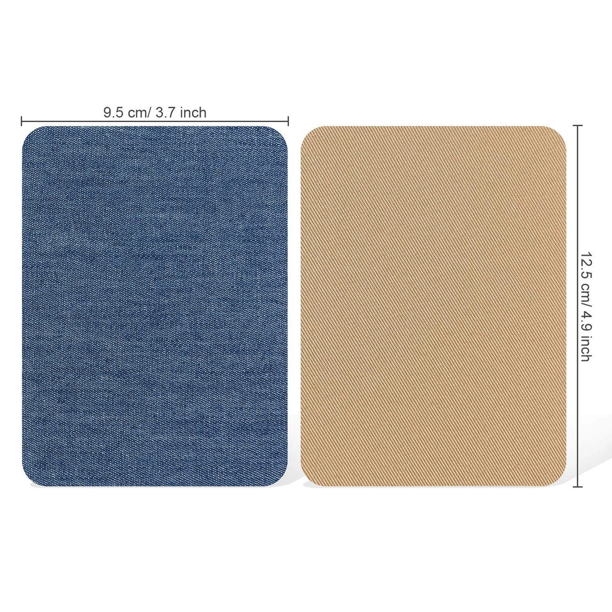 Tatuo 30 Pieces Iron on Patches for Clothing 4.9 x 3.7 Inches, Classic Colors