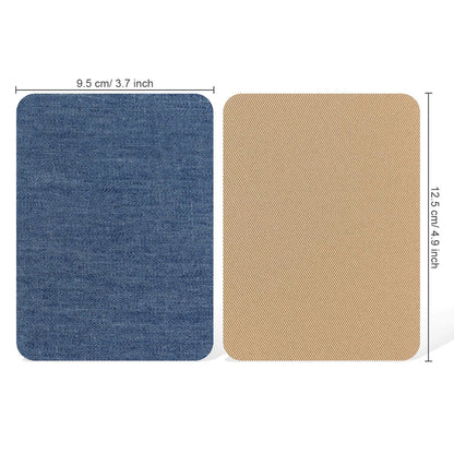 Tatuo 30 Pieces Iron on Patches for Clothing 4.9 x 3.7 Inches, Classic Colors