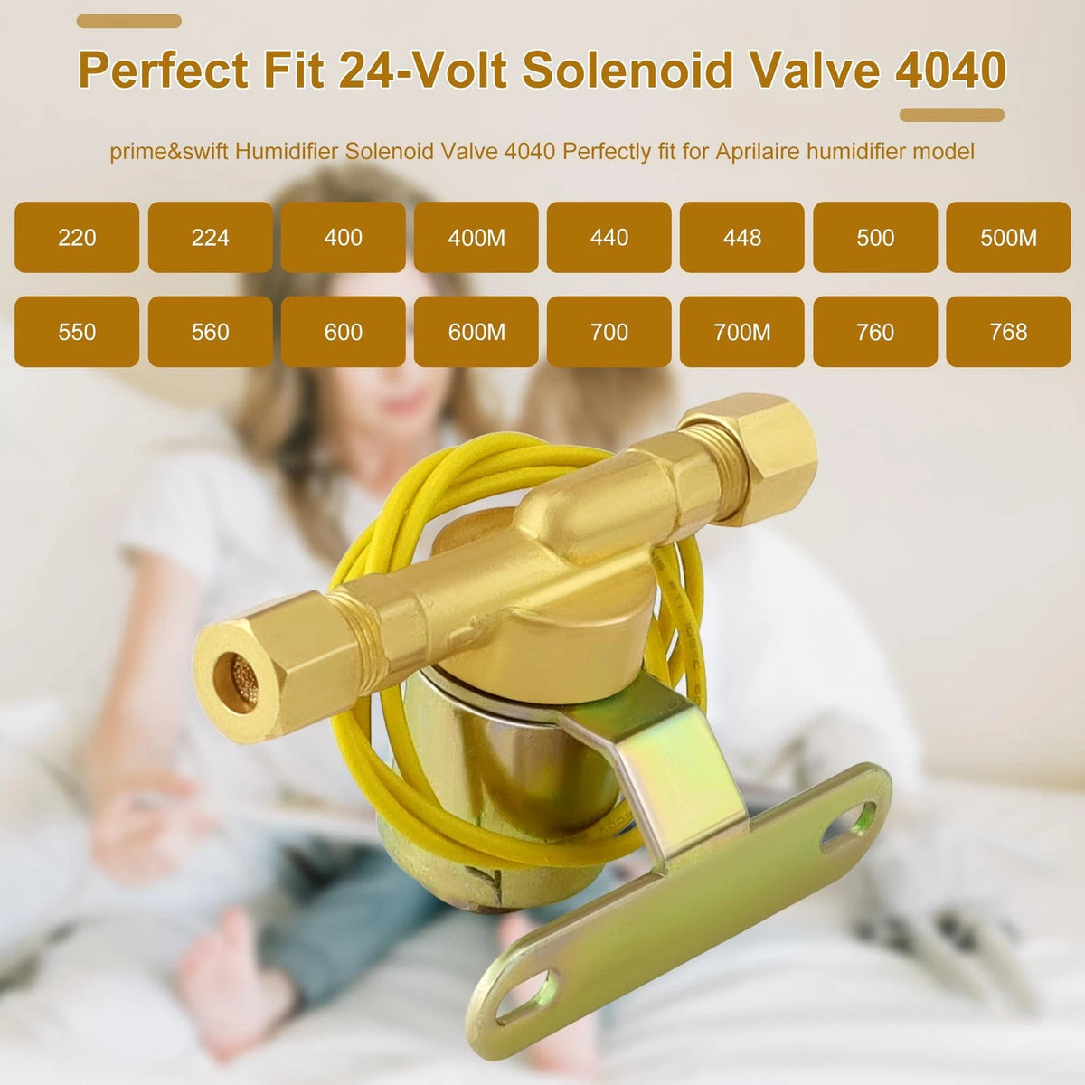 4040 A2012-S118 600 550 Solenoid Valve fit for Aprilaire Whole House Yellow
