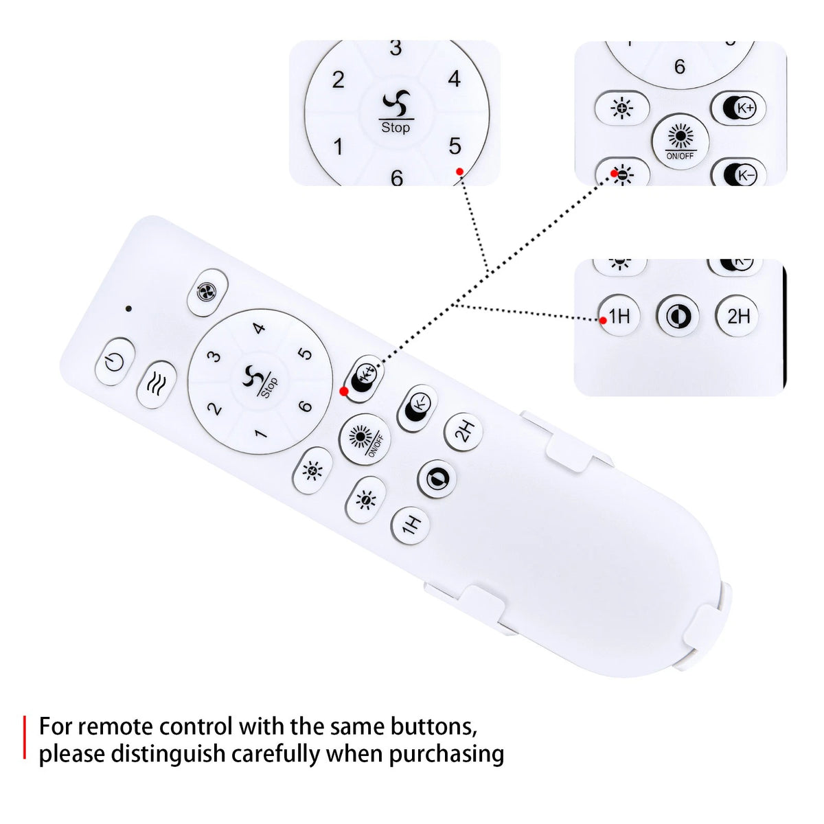 Remote Control For addlon Ceiling Fans with Lights