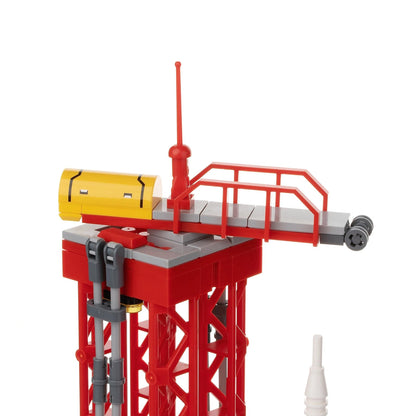 Block Builder Rocket Launch 11 inches x 4.75 x 3.14 inches, White