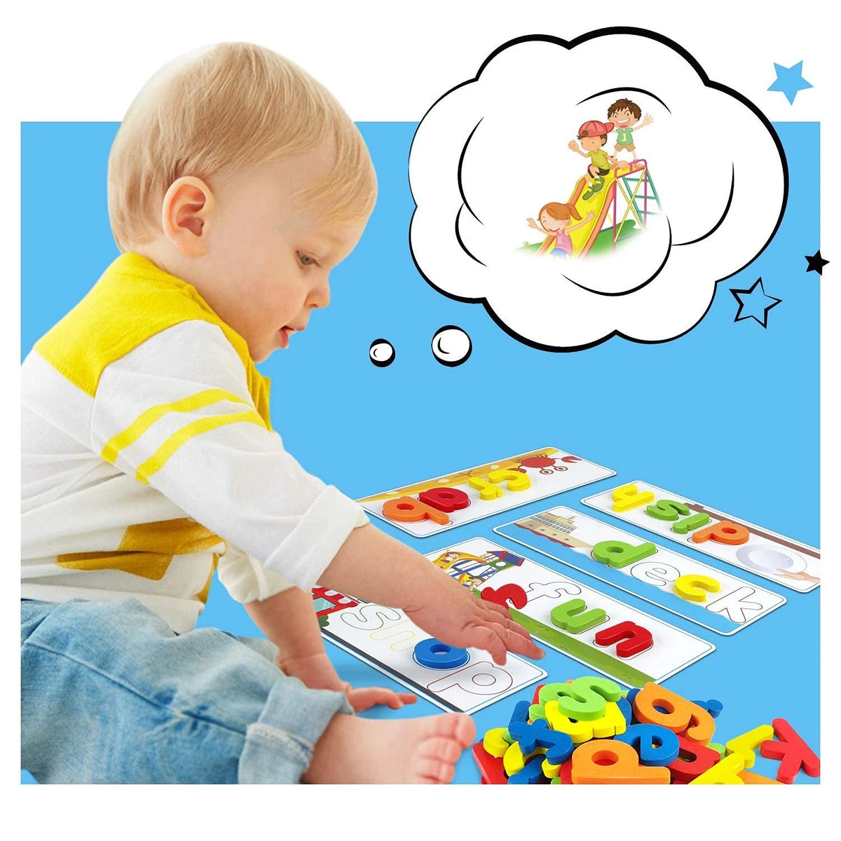 Officygnet Learning Toys for 3 4 5 6 Years Old Boys and Girls, See & Medium