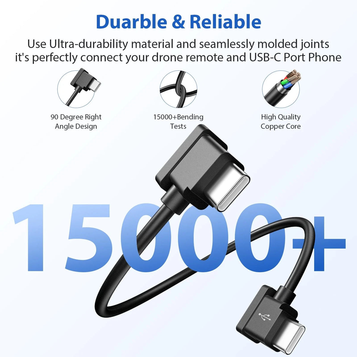 USB C to C Remote Controller Cable 1FT for DJI Mavic 3 3 Pro Mini 2 3